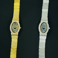 Ladies artificial jewellery watch