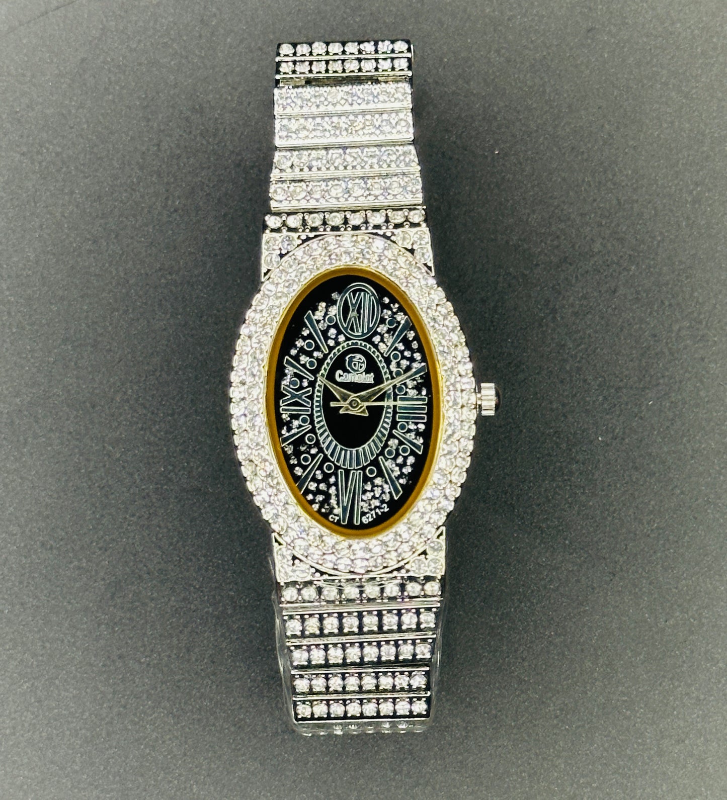 Ladies artificial jewellery watch